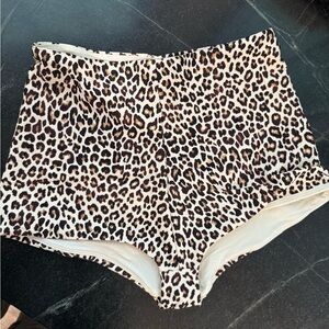 J. Crew Leopard Print Bikini Bottoms